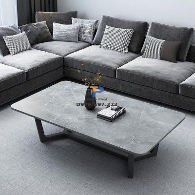 Bàn trà sofa inox mạ vàng TP 019