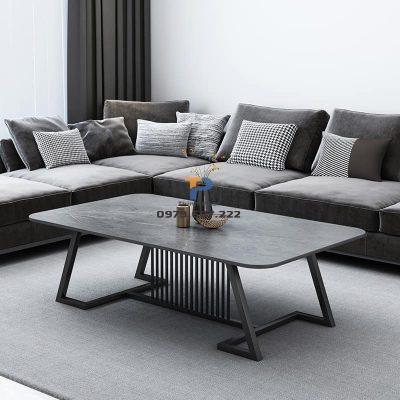 Bàn trà sofa inox mạ vàng TP 021