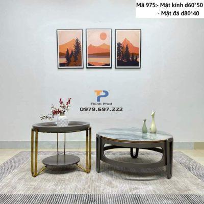 Bàn trà sofa inox mạ vàng TP 024 Bàn trà sofa inox mạ vàng TP 024