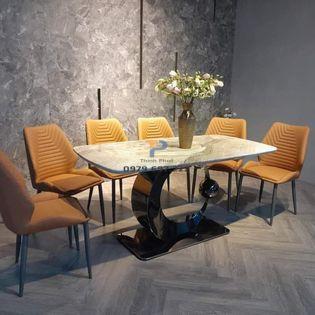 Bàn ăn inox mạ vàng TP 031 Bàn ăn inox mạ vàng TP 031