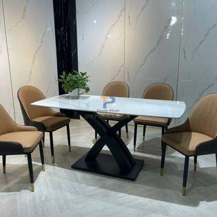 Bàn ăn inox mạ vàng TP 034 Bàn ăn inox mạ vàng TP 034