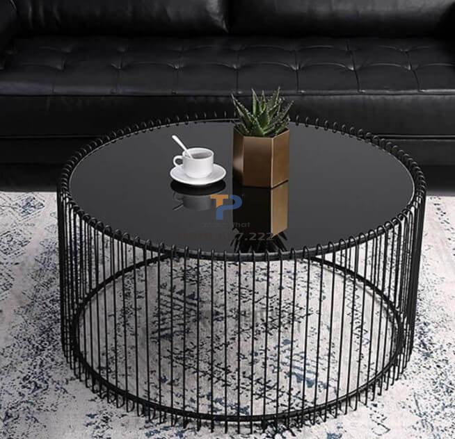 Bàn trà sofa inox mạ vàng TP 004 Bàn trà sofa inox mạ vàng TP 004