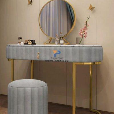 Bàn trang điểm inox mạ vàng TP 001 Bàn trang điểm inox mạ vàng TP 001