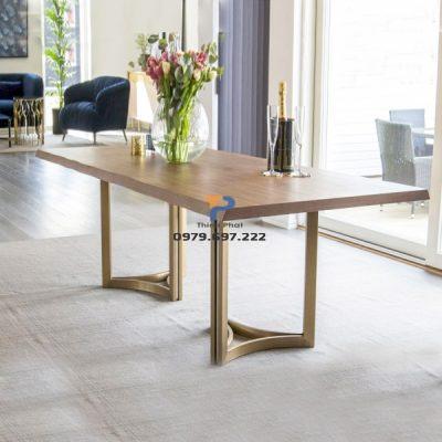 Bàn ăn inox mạ vàng TP 004 Bàn ăn inox mạ vàng TP 004