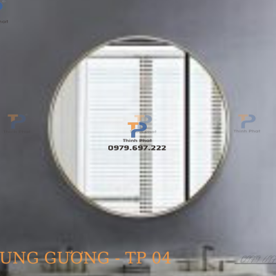 Gương inox mạ vàng TP 001