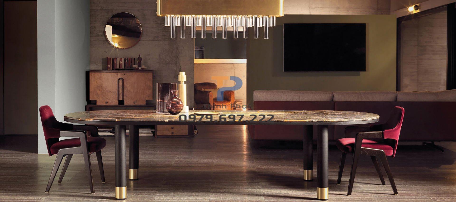 Bàn ăn inox mạ vàng TP 005 Bàn ăn inox mạ vàng TP 005