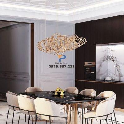 Bàn ăn inox mạ vàng TP 007 Bàn ăn inox mạ vàng TP 007