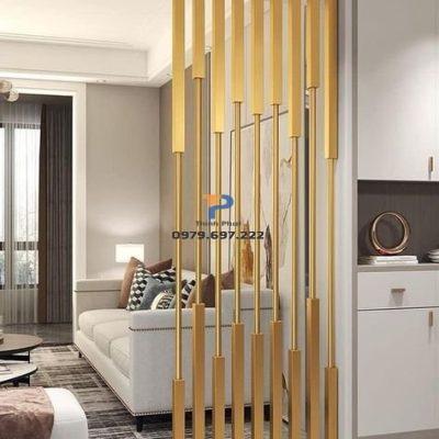 Vách ngăn inox mạ vàng TP 004 Vách ngăn inox mạ vàng TP 004