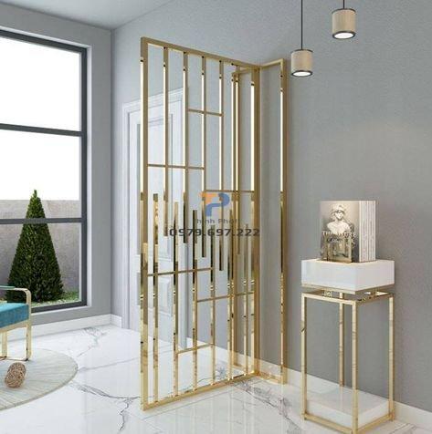 Vách ngăn inox mạ vàng TP 005 Vách ngăn inox mạ vàng TP 005