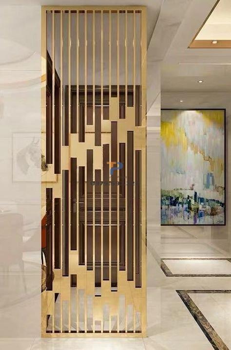 Vách ngăn inox mạ vàng TP 010 Vách ngăn inox mạ vàng TP 010