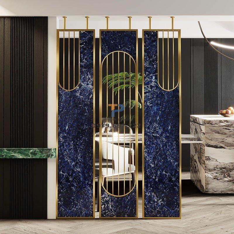 Vách ngăn inox mạ vàng TP 012 Vách ngăn inox mạ vàng TP 012