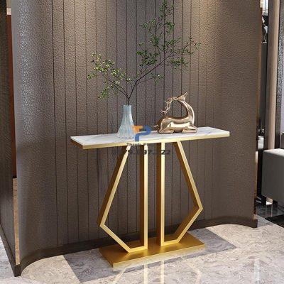 Bàn console inox mạ vàng TP 008 Bàn console inox mạ vàng TP 008