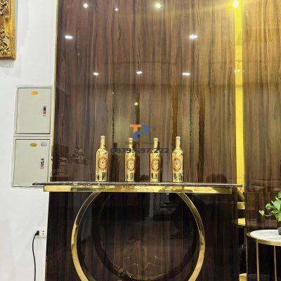 Bàn console inox mạ vàng TP 011 Bàn console inox mạ vàng TP 011