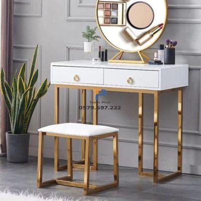 Bàn trang điểm inox mạ vàng TP 008 Bàn trang điểm inox mạ vàng TP 008