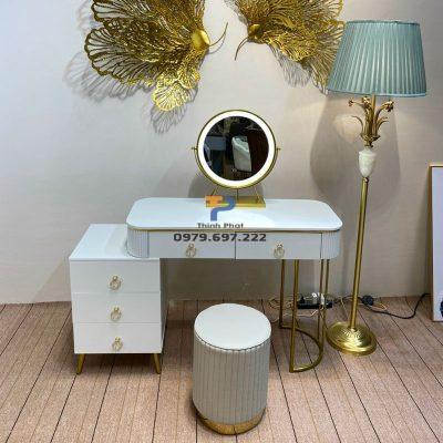 Bàn trang điểm inox mạ vàng TP 015 Bàn trang điểm inox mạ vàng TP 015