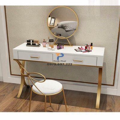 Bàn trang điểm inox mạ vàng TP 017 Bàn trang điểm inox mạ vàng TP 017