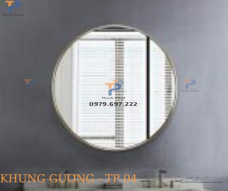 Gương inox mạ vàng TP 013